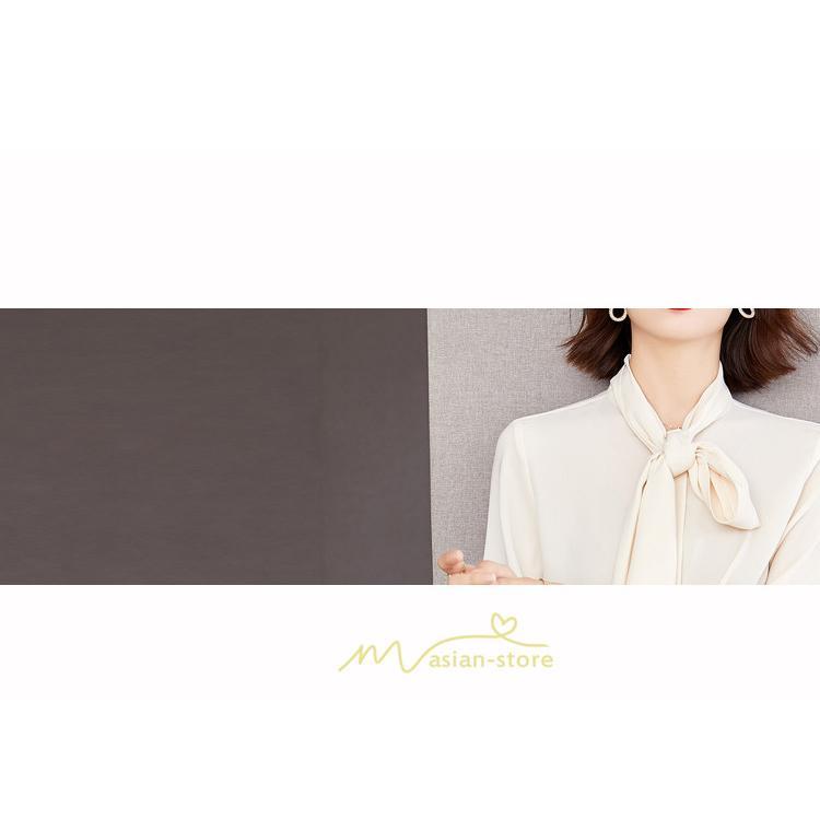 シャツ・ブラウス | ブラウス シャツ 秋 秋服 レディース リボン 春 秋 新作 シフォン 長袖 ゆったり 可愛い お出かけ カジュアル キレイめ エレガント おしゃれ 通勤