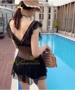 水着 | レディース ワンピース 20代 30代 40代 体型カバー ぽっちゃり 露出控えめ 黒 セクシー キャップ付 温泉お洒落 激売れ 可愛い リゾート 冬物 夏物