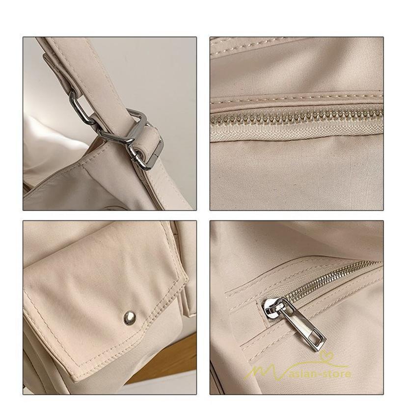 女性用バッグ | ショルダーバッグ レディースバッグ 2way 斜めがけ 肩掛けバッグ 通勤 通学 買い物 エコバッグ ファスナー 旅行 シンプル 大学生 おしゃれ ポケット多い