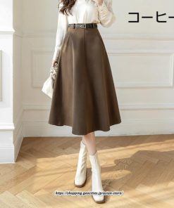 スカート | ロング レディース ロングフレア冬 ミモレ丈 暖かい ボトムス ロング丈 膝下 30代 40代 50代 通勤 ラシャ 暖か 通学 2022年秋冬