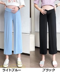パンツ レギンス | マタニティ ワイドパンツ ガウチョパンツ 着痩せ 無地 着痩せ ゆったり マタニティパンツ パンツ マタニティウェア 日常 夏新作 おしゃれ サマー サマーパンツ