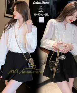 シャツ・ブラウス | ブラウス レディース 長袖 フォーマル 白 オフィス 無地 シャツ ビジネス フリル おしゃれ 入学式 卒業式 上品 お出かけ 面接 カジュアル 20代30代40代 きれいめ