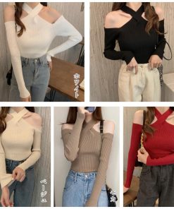 Tシャツ・カットソー | ニットトップス ホルターネック 肩出し