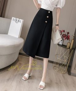 スカート | ボトムス ロング ロングフロントスリット 春 夏 秋 冬 体系カバー Aライン 20代30代40代 通勤通学 カジュアル 無地人気 着痩せ レトロ風 2022