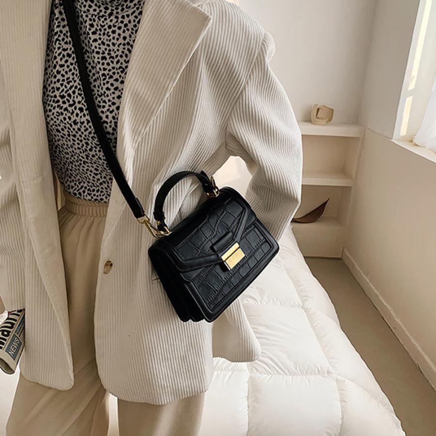 ショルダーバッグ | クロコ型押し 韓国風