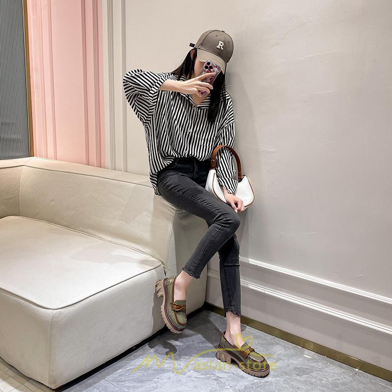 ローファー | 厚底 靴 オフィス 学生 通勤 通学 カジュアル パンプス 太ヒール 春 夏 秋 冬 学生靴 送料無料 コンフォート 学校 フォーマル 疲れにくい 痛くない