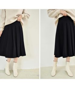 ひざ丈スカート | プリーツスカート ひざ下丈 春秋冬