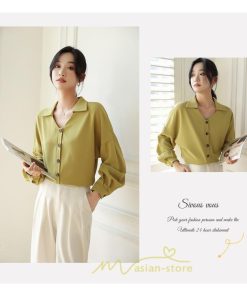 シャツ・ブラウス | ブラウス レディース シャツ トップス Vネック 長袖シャツ 無地 オフィス カジュアル おしゃれ 通勤 オフィス お出かけ エレガント 上品 デート フェミニン