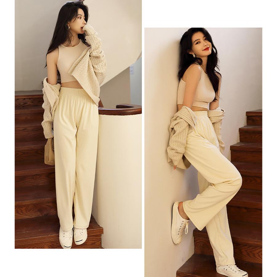 ワイドパンツ | セミハイウエスト 美脚