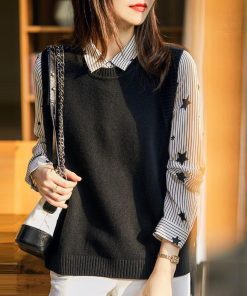 ニット・セーター | ニットベスト レディース 重ね着 上着