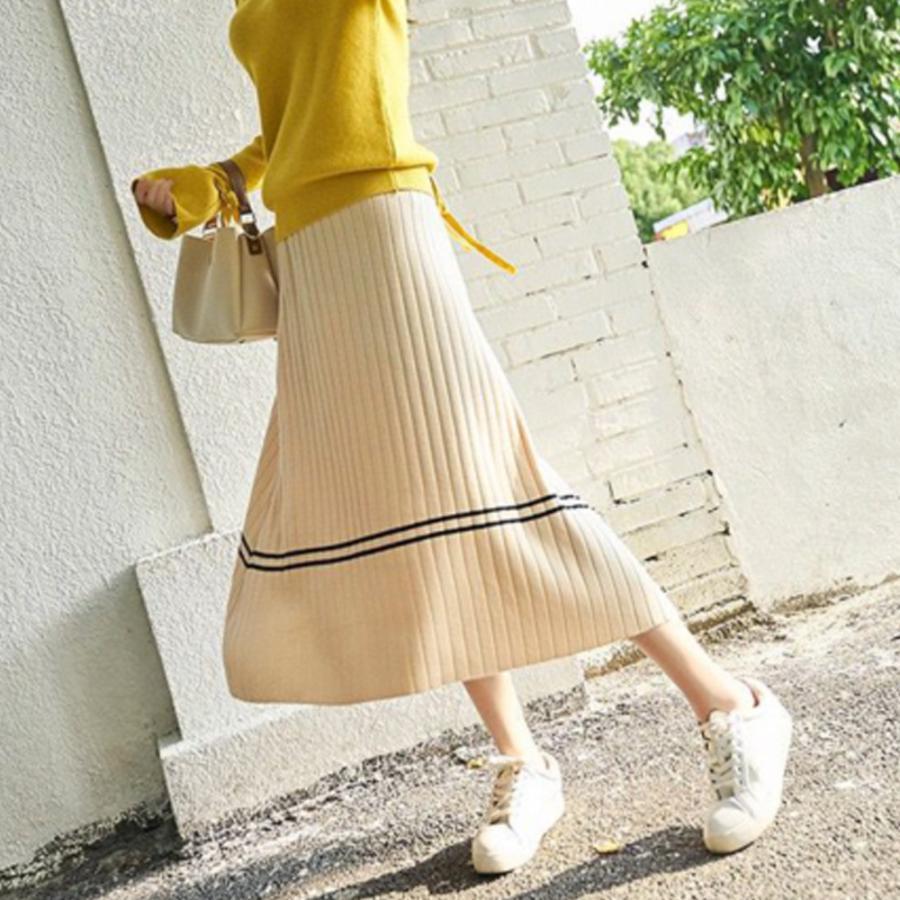 フレアスカート | ニット 着やせ 秋冬