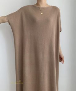 マキシ | ワンピース 夏 春 レディース 半袖 カジュアル 30代 20代 ロング かわいい 無地 5分袖 ゆるシルエット 体型カバー ビッグシルエット カジュアル