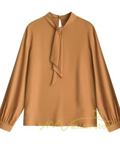 在庫ある | 長袖ブラウス レディース 秋物 シャツレディース ブラウスシャツ オフィス シフォンブラウス 30代40代50代 リボン トップス フェミニン フリル 3色 OL