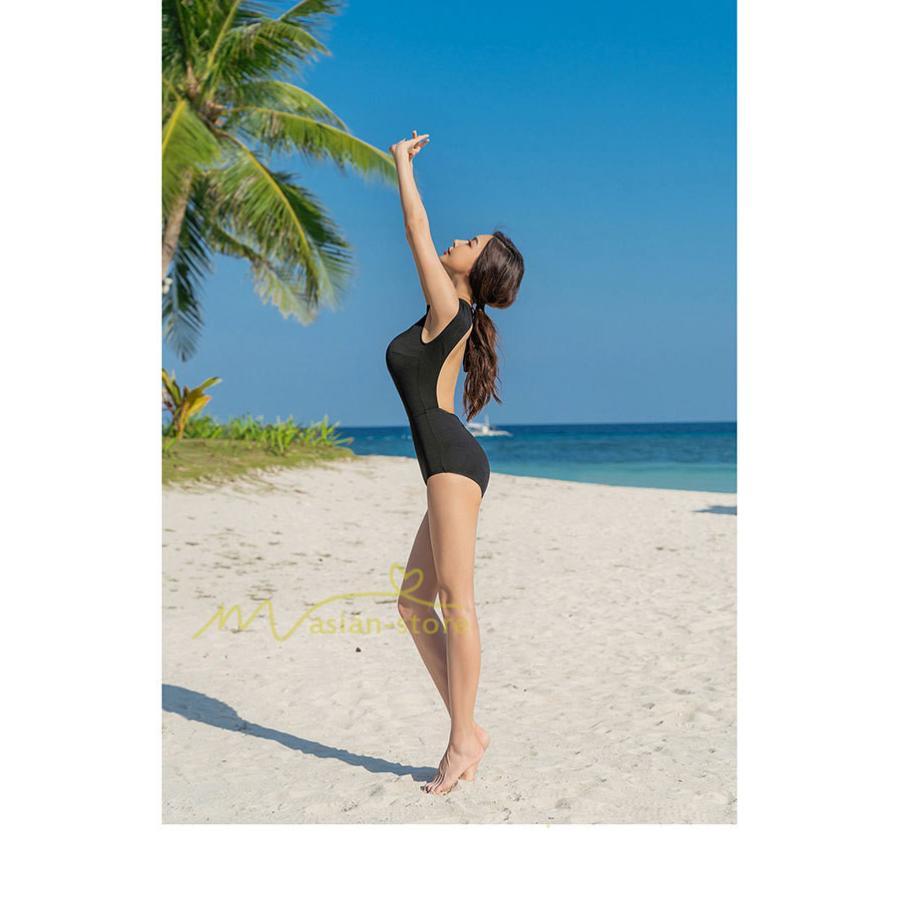 水着 | フィットネスレディース 競泳ワンピース スイムウェア オールインワン キャップ付 20代30代40代 韓国ファッション 着痩せ 温泉用 セクシー リゾート