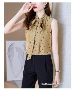 キャミソール タンクトップ | タンクトップ ドット柄 レディース 秋 秋服 レイヤード インナー ノースリーブ 重ね着 とろっと滑らかな肌触りの落ち感素材 しわにくい リボン ベーシック