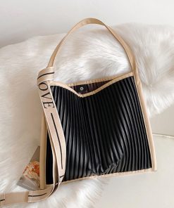 トートバッグ | プリーツ エコレザー 韓国