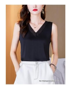 キャミソール タンクトップ | タンクトップ レディース 秋 秋服 レイヤード インナー ノースリーブ Vネック しわにくい ベーシック 重ね着 とろっと滑らかな肌触りの落ち感素材