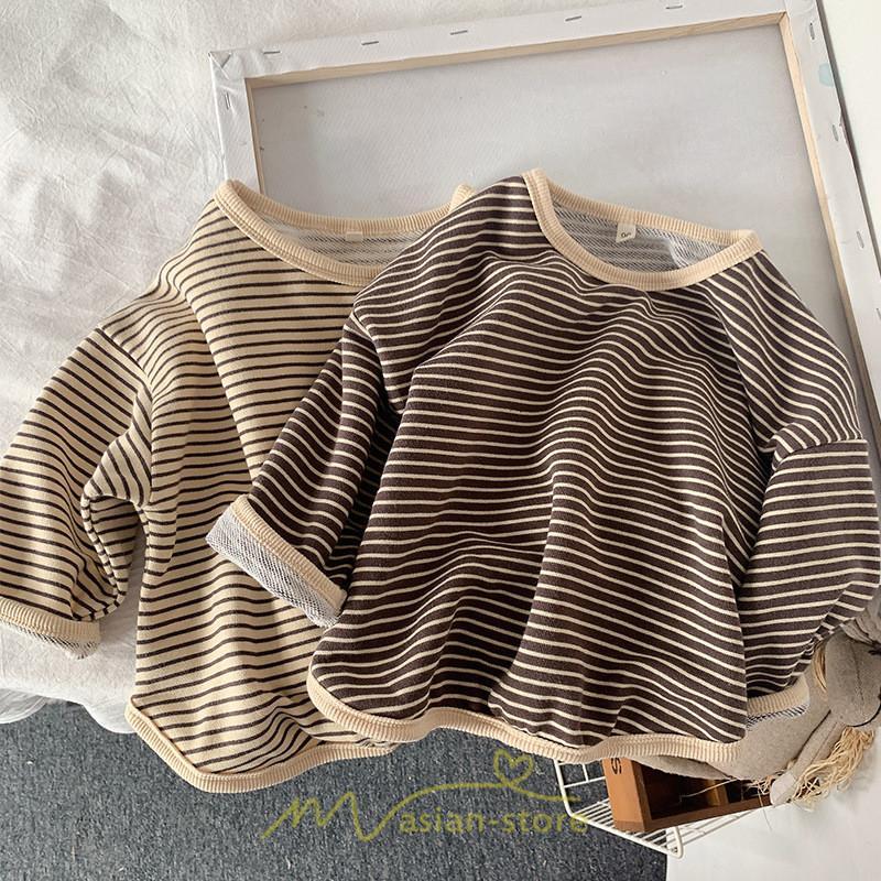 衣装 服 | 子供服服 子ども服 こども服 キッズ服 Tシャツ 長袖 女の子 男の子 ガールズ ボーイズ ジュニア キッズ 冬 秋 子ども ボーダー柄 かわいい 上質