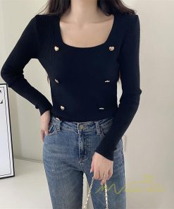 ｔシャツ・カットソー | リブカットソー レディース 秋 秋服 トップス 長袖 ロングスリーブ リブ カットソー 綿混 秋コーデ インナー 伸縮性 ショート丈 タイト スリム ニットソー