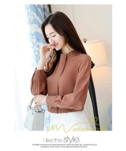 在庫ある | 短納期シフォンブラウスレディース 無地シャツ ビジネスブラウストップス オフィスフォーマルシャツブラウス 薄手 春夏衣装 通学通勤 エレガント 着痩せ OL