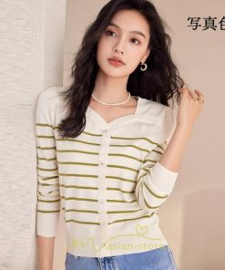 ニット・セーター | カーディガン レディース 春 秋 長袖 トップス ボーダー柄 50代 40代 30代 20代 おしゃれ キレイめ オシャレ あったか 部屋着 着痩せ お出かけ ニット