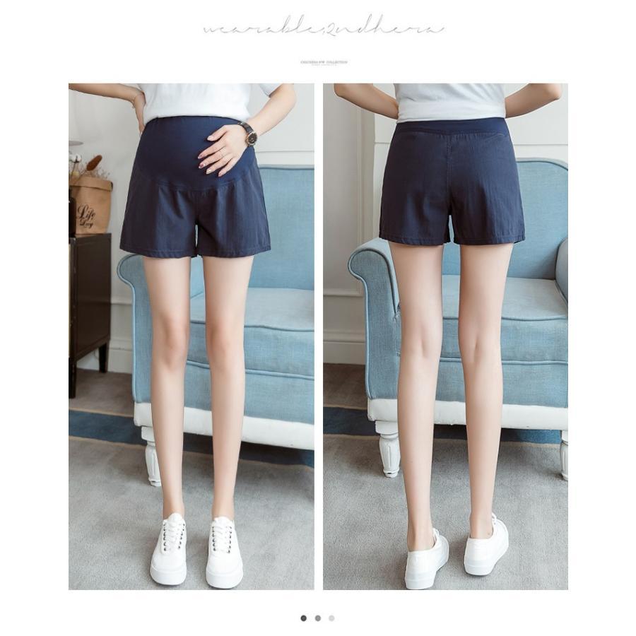 パンツ レギンス | マタニティパンツ コットン綿ショートパンツ ショーパン ボトムス 短ズボン マタニティウェア M L XXL アジャスター ゆったりカジュアル マタニティ服 XL