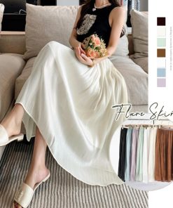 フレアスカート | キャザー ロングスカート