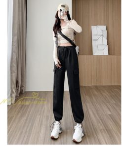 チノ・テーパード・ジョガー・スキニーパン | テーパードパンツ パンツ レディース 着痩せ ワイドパンツ 裾ひも付き ハイウエスト ウエストゴム カジュアル 秋冬 ロングパンツ 新作 無地 きれいめ コーデ