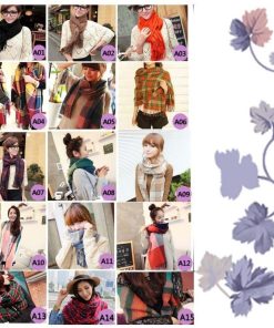 マフラー | ストール マフラー ロング スカーフ 秋冬 チェック柄 大判 ニット