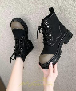 ショートブーツ | ブーツ レディース シューズ 厚底 おしゃれ  編み上げブーツ 2022トレンド 黒 黄色 灰色 歩きやすい 通学 通勤 旅行 外出 お出かけ デート