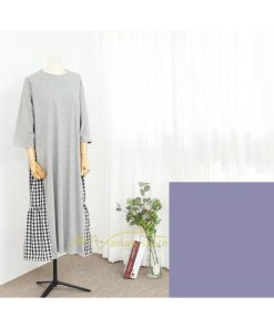 マキシ | ワンピース レディース 40代 ロングワンピース 春夏 切り替え チェック柄 お洒落 長袖 ゆったり カジュアル 通勤 30代 体型カバー 重ね着風 着痩せ 大きいサイズ