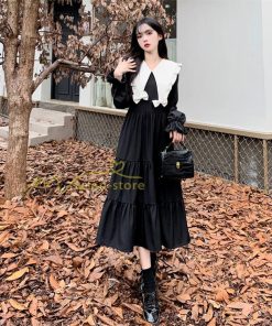 マキシ | Aラインワンピース 秋 レディース ワンピース 高級感 30代40代ワンピース 大人 カワイイ 二次会 長袖ワンピ ロングワンピース お呼ばれワンピース ミモレ丈