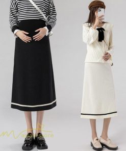 スカート | マタニティ春 夏 レディースマタニティ おしゃれ ゆったり カジュアル Aライン 産前 妊娠 妊婦 通勤 妊婦服 ママ エレガント ウエスト調整