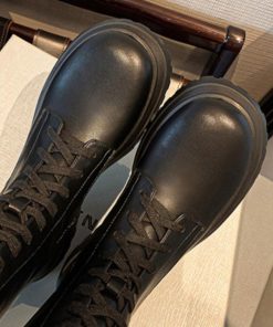 ニーハイブーツ | 厚底 ロングブーツ レースアップ 韓国風