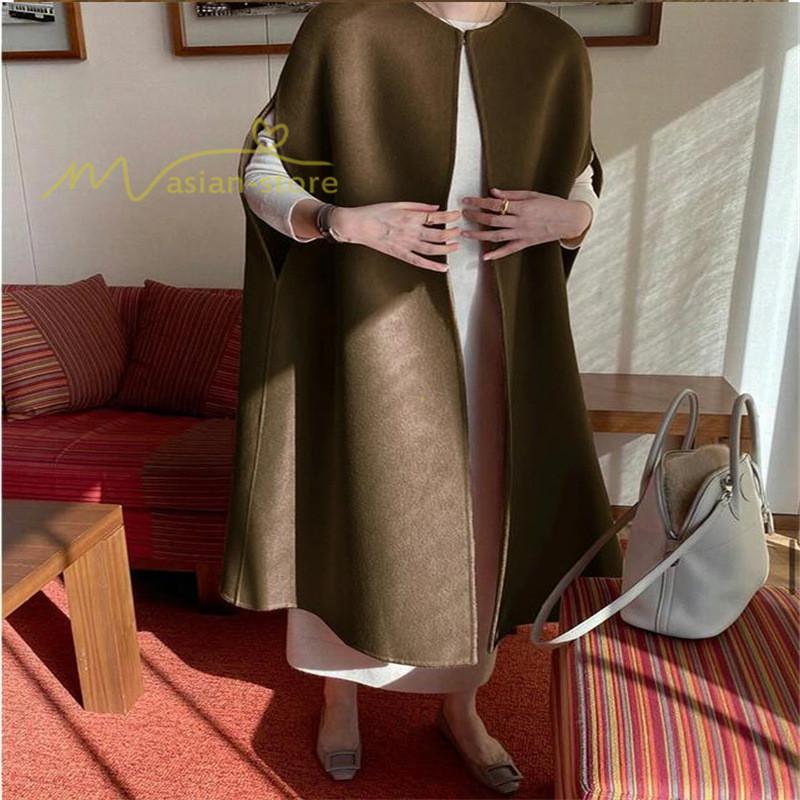 ベスト | ジレ 秋冬 レディース ベストコート ドロップショルダー 秋物 ロング丈 羽織り カーディガン ノーカラー 黒 ゆったり アウター 無地 大人 温かみ