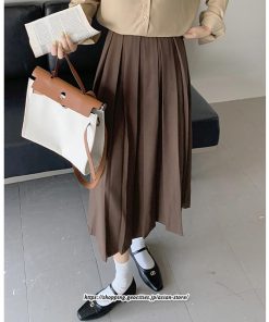 スカート | ロング秋冬暖かい  Aライン レディース プリーツ 春秋 冬 人気 無地 着痩せ キレイめ 通学 体型カバー 通勤 デート お出かけ