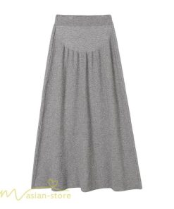 スカート | マタニティ秋 冬 フレア Aライン マタニティウェア 無地 ロング丈 ウエスト調整 カジュアル 産前 妊婦服 産後 ロングスカート