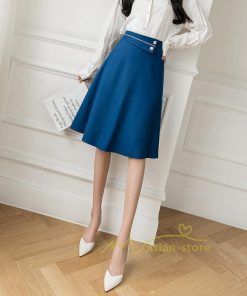 スカート | ロング丈 レデース 秋 冬  Aラインハイウエスト 体型カバー お洒落 通勤 OL 上品 20代 30代 40代 秋服 ビジネス 2021作 カジュアル 着痩せ