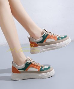 スニーカー | スニーカー　レディース レディースシューズ ローカット 靴 フラットシューズ ぺたんこ ウォーキングシューズ 厚底スニーカー Pu革 厚底靴 歩きやすい 美脚