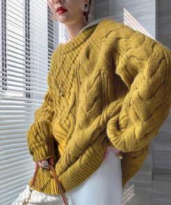 ニット・セーター | 韓国風 ケーブル編み ニット レディース