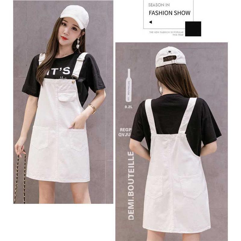 オーバーオール サロペット | ショートスカート オーバーオールスカート オールインワンスカート サロペットスカート デニムスカート ショートデニム 無地 カジュアル ゆったり