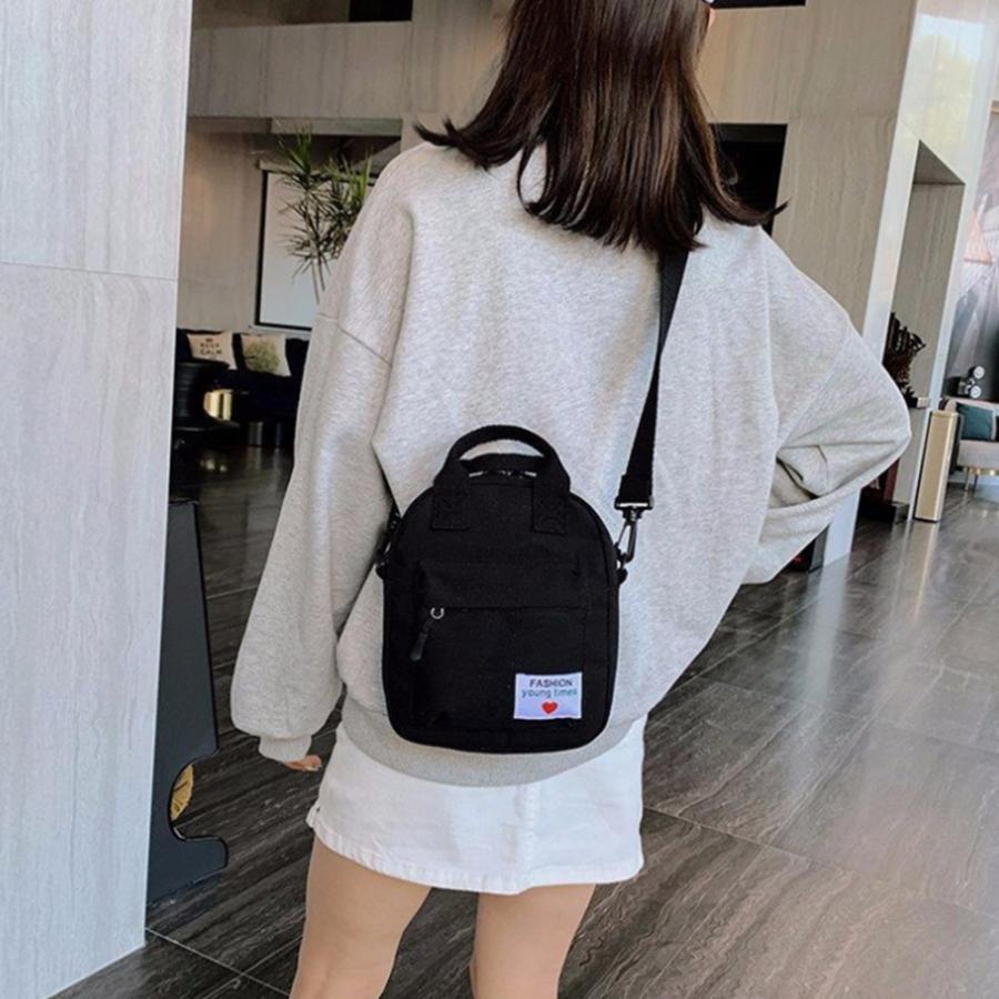 ショルダーバッグ | ミニ トートバッグ 小さめ 2way ボディバッグ 斜めがけ レディース スクエアバッグ かわいい 大人 キャンバスバッグ