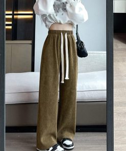 ワイドパンツ | コーデュロイ韓国レディース