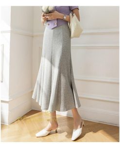 スカート | マーメイドレディース 春 夏 ストレッチ 伸縮性 体型カバー ニット 20代30代40代50代 通勤通学 着回し 着痩せ お出かけ カジュアル 2022作