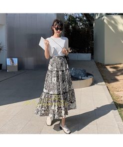 スカート | ロング 花柄 柔らか ボトムス レディース ロングマキシ丈 シンプル 無地 カジュアル 着痩せ コーデ 春 30代 秋20代 40代 夏 通勤通学 50代