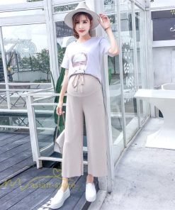 パンツ レギンス | マタニティパンツ 9分丈 レディース 着痩せ 無地 ワイドパンツ パンツ ボトムス 大きいサイズ 薄手 サマー 夏 ガウチョパンツ おしゃれ 新作 ゆったり ボトムス