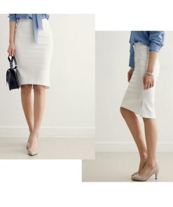 スカート | タイトスリット セクシーAライン 通勤 ハイウエスト 無地 レディース オフィス OL 膝丈大きいサイズ