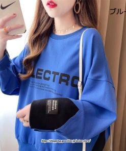 パーカー | トレーナー レディース スウェット 大きいサイズ 韓国 トップス 長袖 おしゃれ 秋冬 送料無料 プルオーバー ゆったり トップス クルーネック Tシャツ