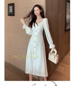 マキシ | ワンピース レディース きれいめ フォーマルワンピース 結婚式 ロングワンピース ドレス 長袖 パーティードレス 入学式 Aラインワンピース 20代30代40代 上品