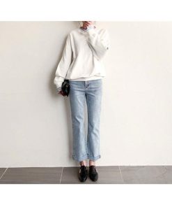 パーカー | レディーストレーナー カワイイ ショート丈 グレー 切り替え 春物 トップス 長袖Tシャツ パフスリーブ 部屋着 ルームウェア